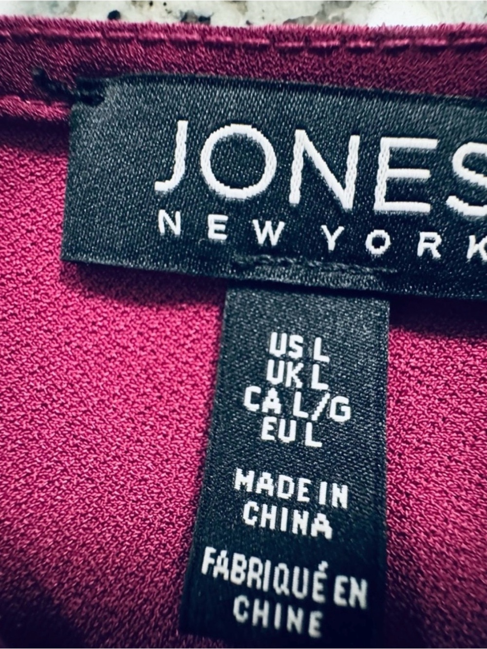 Jones New York Raspberry-Pink Layered Ruffle-Hem Tunic - Picture 4 of 4